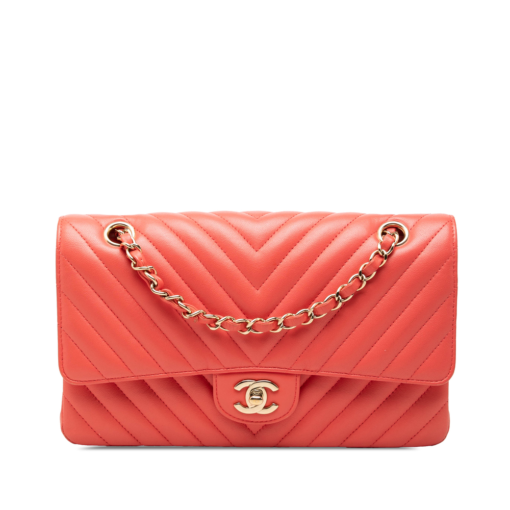 Pre-Loved Chanel Medium Classic Chevron Lambskin Double Flap
